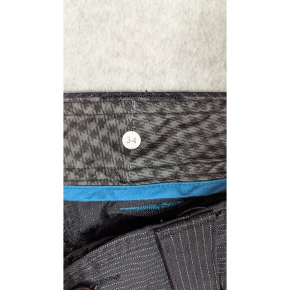Lululemon Men Pants 32x32‎ Pinstripe Straight Fit Vented Work Flap Pockets - Picture 9 of 14